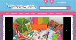 Desktop Screenshot of bearspawfabrics.com